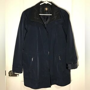 Gallery Women's Navy Trench Coat